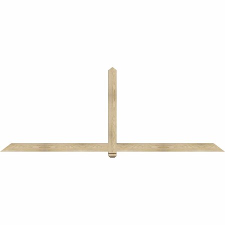 Ekena Millwork Eugene Rough Sawn Timber Gable Bracket, Douglas Fir, 108"W x 40"H x 4"D x 4"F, 9/12 Pitch GBW108X40X0404EUG00RDF